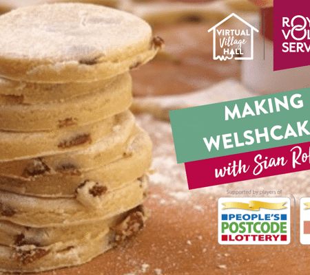 a stack of homemade welsh cakes ready to be cooked