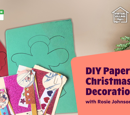 Text reads, "DIY Paper Angel Christmas Tree Decoration with Rosie Johnson" over the main image at the top of this page.