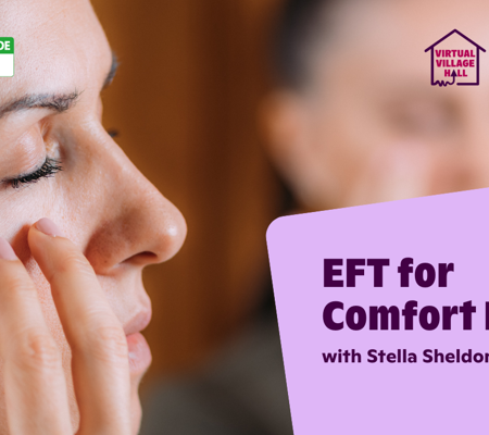 Text reads, "EFT for Comfort Eating with Stella Sheldon" Over the main image at the top of this page.