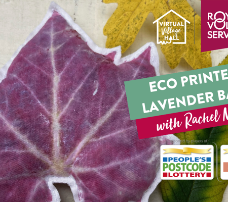 handmade eco printed lavender bags by Rachel Moore