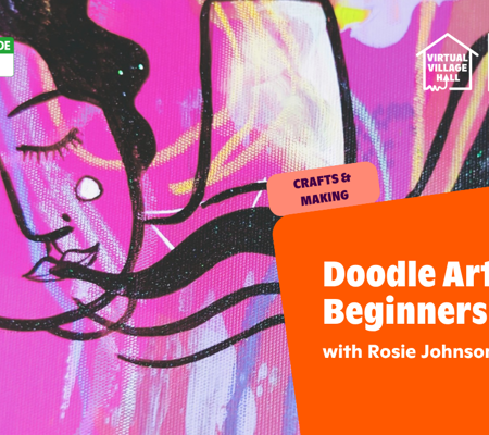 Text reads, "Mindspace Week - Doodle Art For Beginners with Rosie Johnson" over the main image at the top of this page.