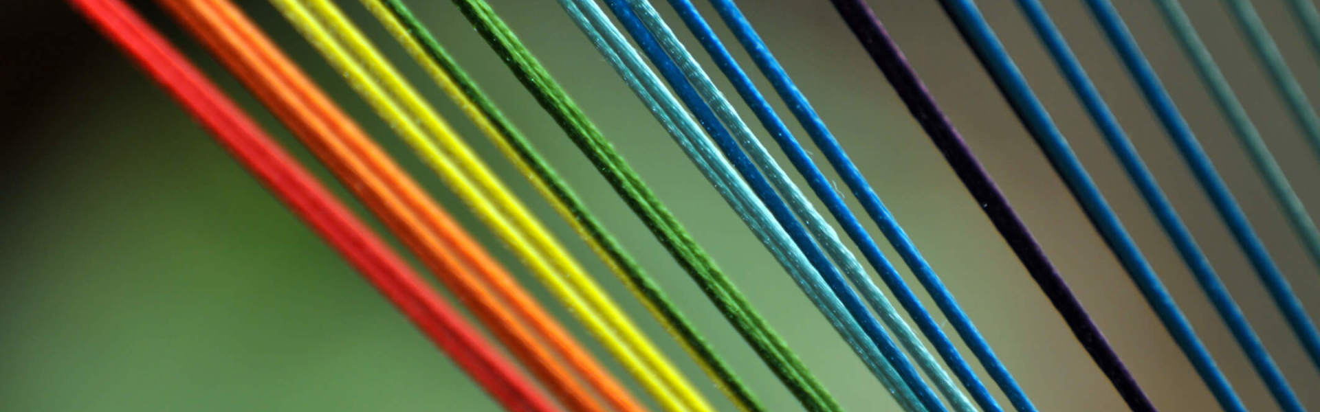 a close up of multicoloured string
