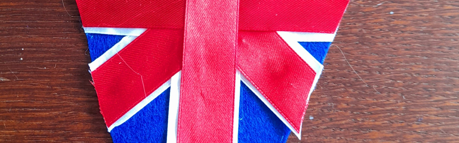 handmade union jack party bunting by Kate Nisbet