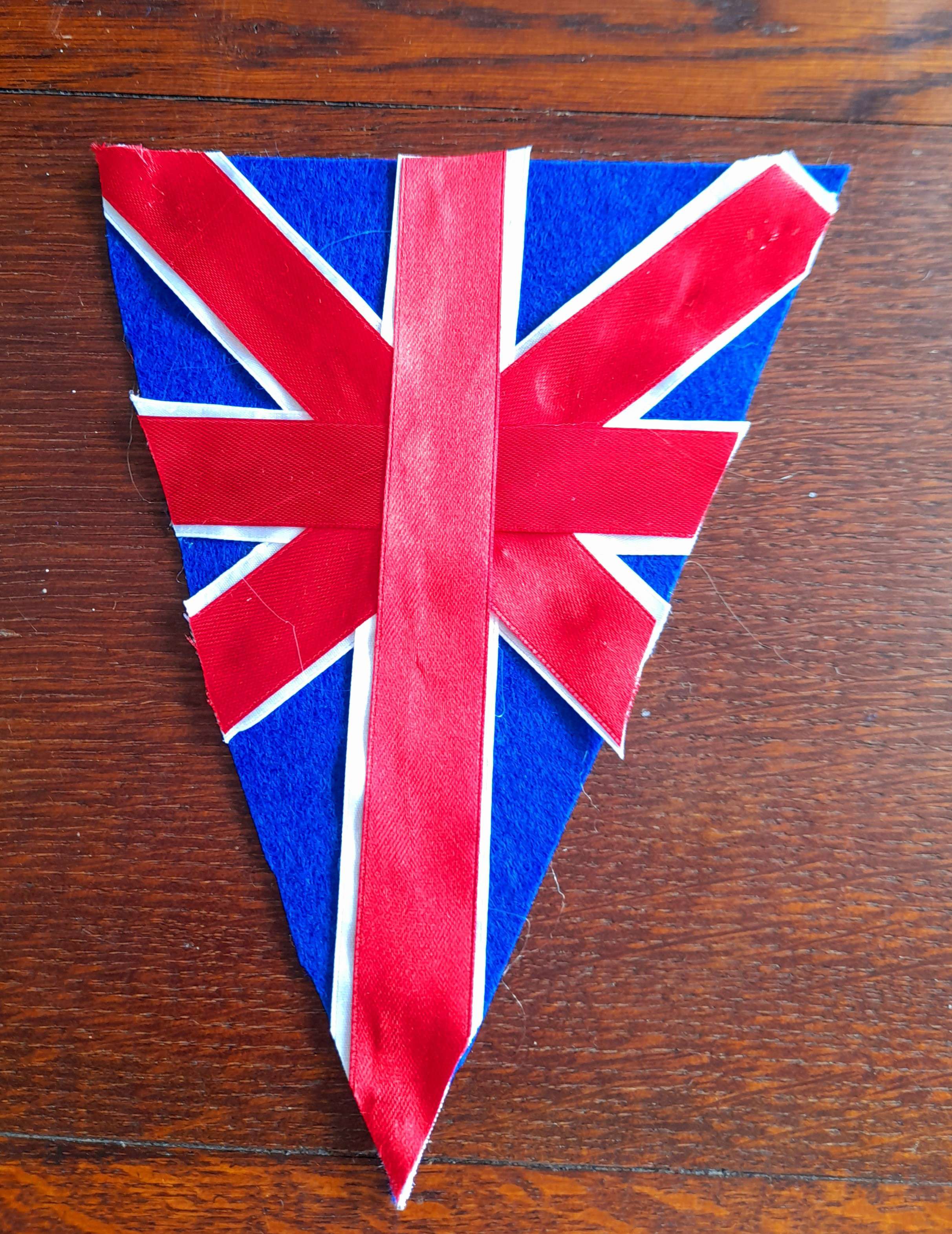 handmade union jack party bunting by Kate Nisbet