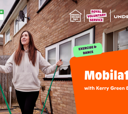 Text reads, "National Fitness Day 25 - Mobilates with Kerry Green & Zoe" over the main image at the top of this page.