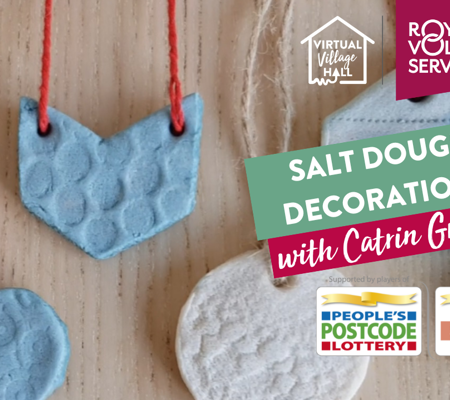 handmade blue salt decorations by Catrin Griffiths