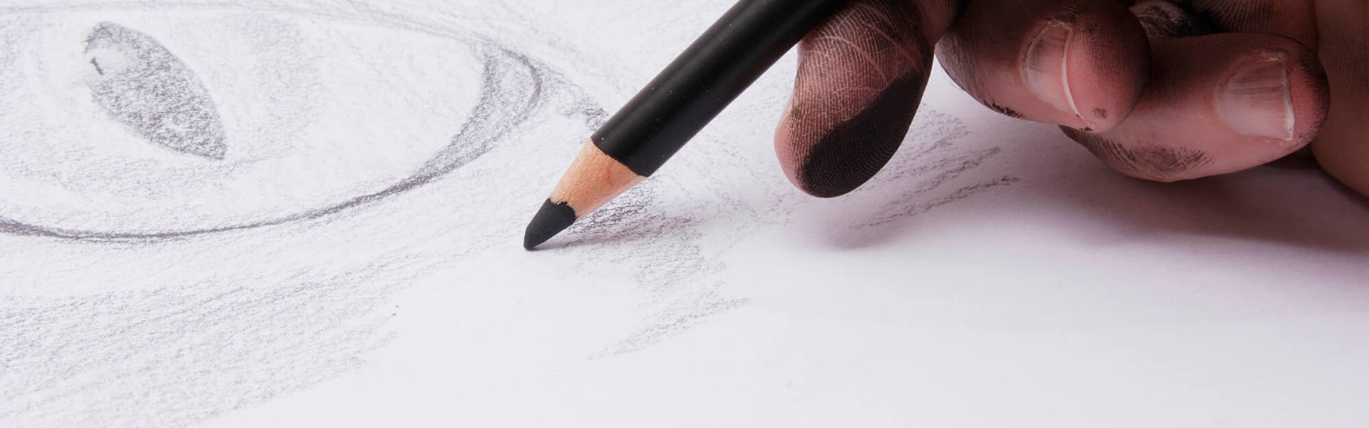 A pencil drawing being sketched 