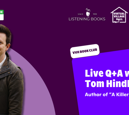 Text reads, "Listening Books - Live Q+A with Tom Hindle Author Of “A Killer In Paradise"" over the main image at the top of this page.