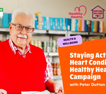 Text reads, "World Heart Day 25 Staying Active With Heart Conditions Healthy Hearts Campaign with Peter Dutton" over the main image at the top of this page.