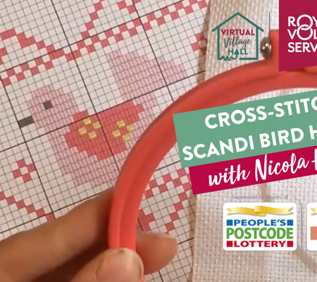 How To Make A Cross Stitch Scandi Bird Hoop Nicola Hulks Streamyard Thumbnail