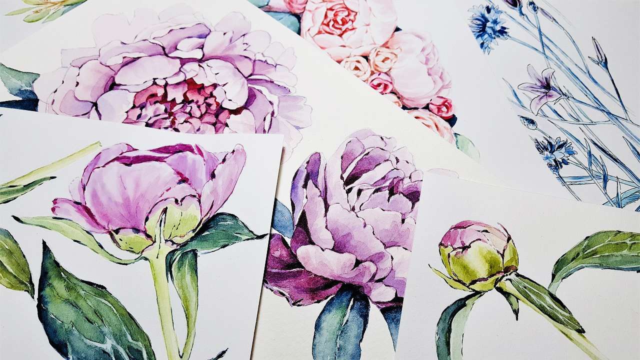 How To Paint Peonies Beginner Friendly Painting Tutorial Rachel Moore IMAGE