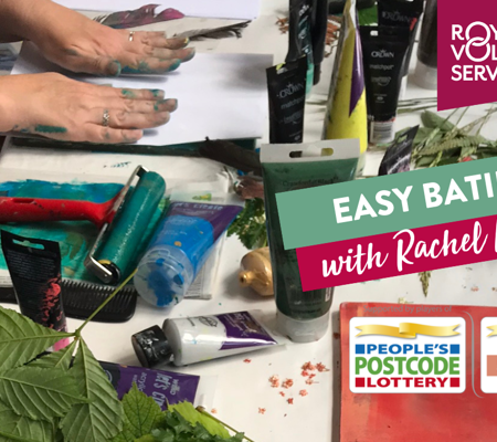 A close up of Batik printing