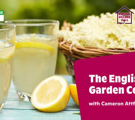 Text reads, "The English Garden Cocktail With Cameron Attfield" over the main image at the top of this page