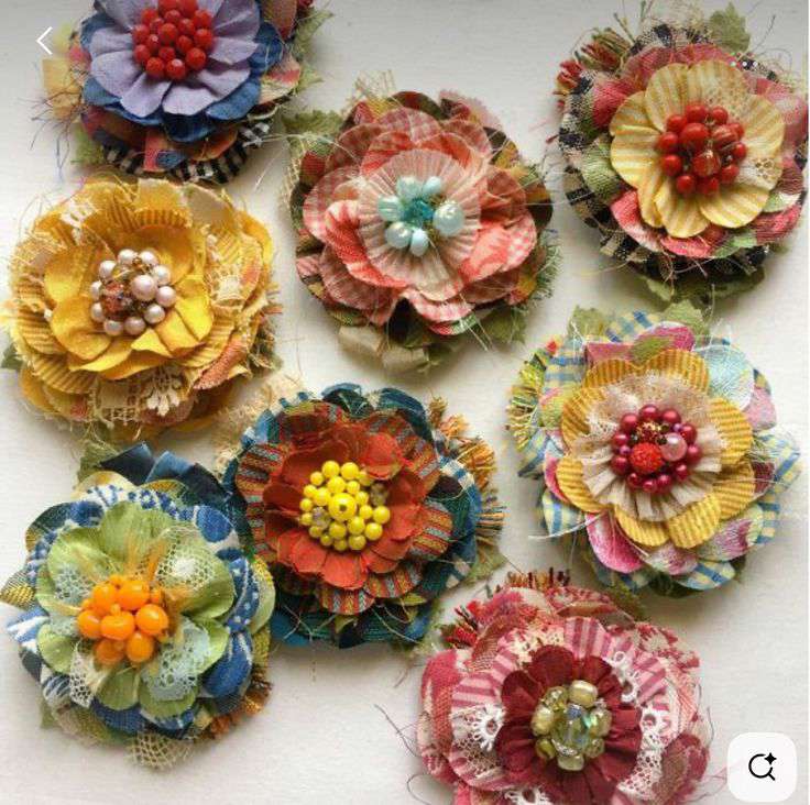 Make Beautiful Flower Brooches From Fabric Scraps With Kate Nisbet IMAGE