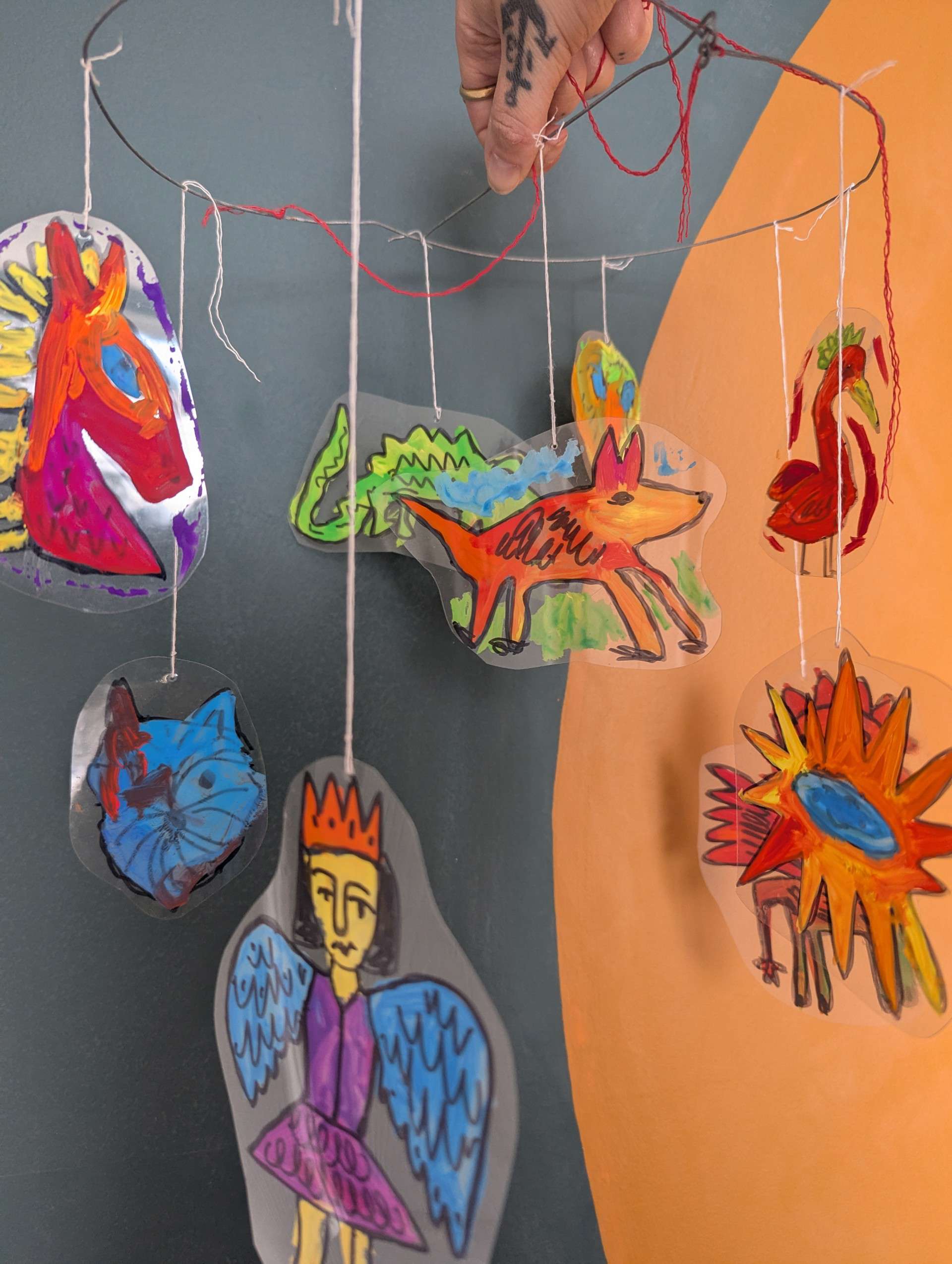 Make An Easy Handmade Mobile Of Your Art With Rosie Johnson IMAGE