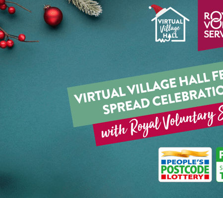 'VIRTUAL VILLAGE HALL FESTIVE SPREAD CELEBRATION RVS Streamyard Thumbnail 1280X720