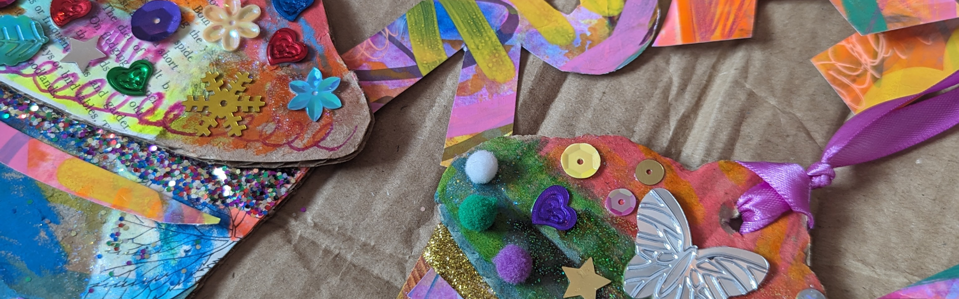 handmade multicoloured birthday bunting made by Rosie Johnson