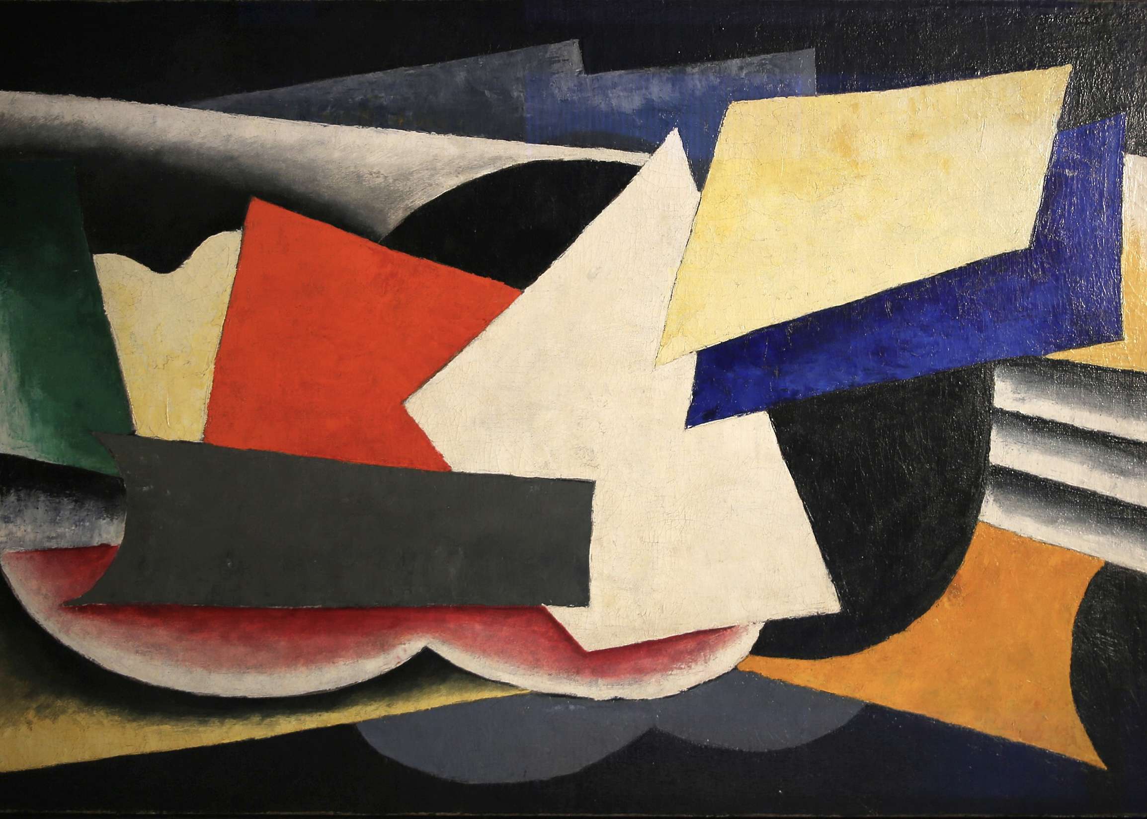 Main image: Painterly Architectonic - art piece by Lyubov Popova, a mix of geometric shapes in bright colours - inspired by the cubism movement.