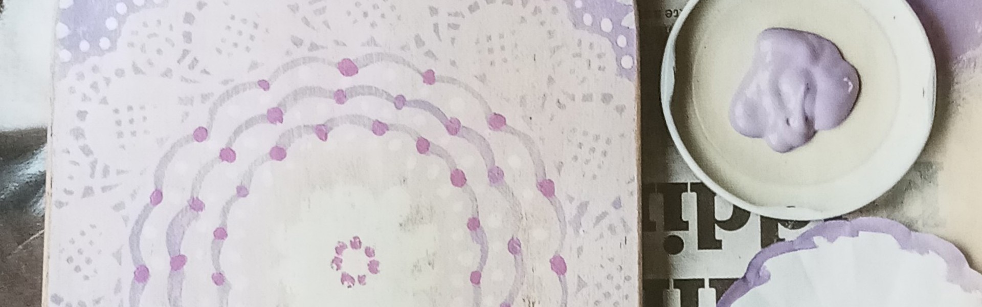 Paper Doily Stencilling Kate Nisbet IMAGE