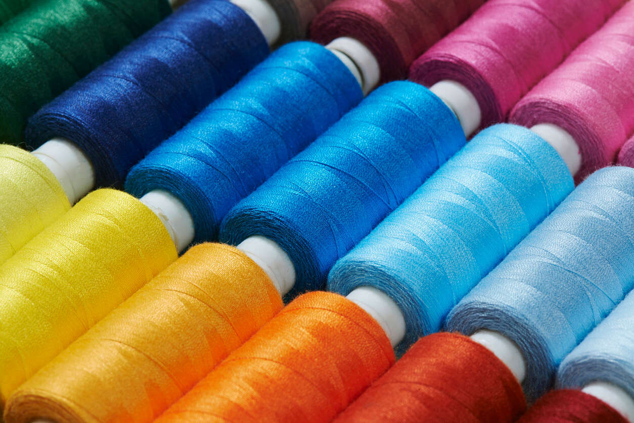 A set of colourful threads