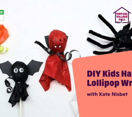 DIY Kids Halloween Lollipop Wrappers Kate Nisbet Streamyard Thumbnail