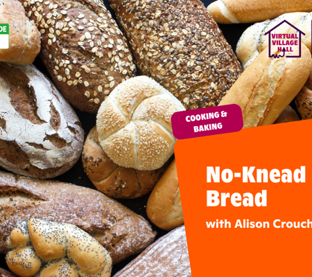Text reads, "Mindspace Week - No Knead Bread with Alison Crouch" over the main image at the top of this page.