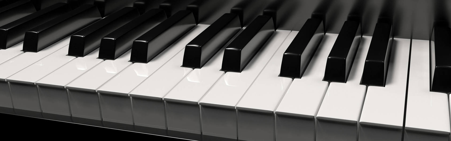 a close up of the keys on a black piano