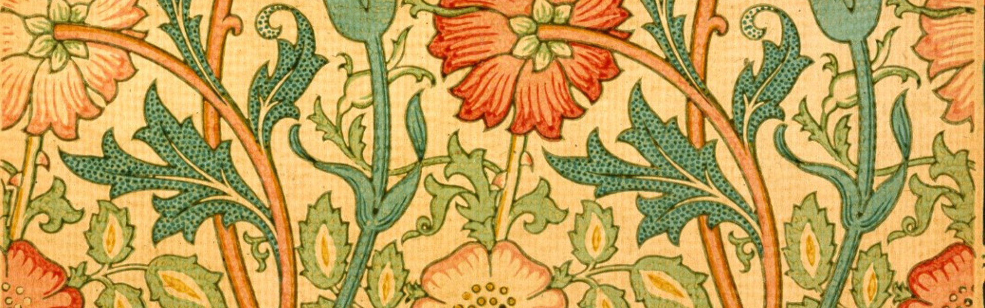 a close up of a pattern by William Morris