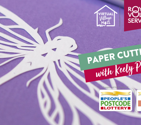 a white paper cut dragonfly made by Keeley Pearce