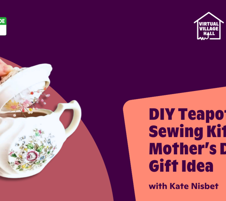 Text reads, "DIY Teapot Sewing Kit Mother’s Day Gift Idea with Kate Nisbet" over the main image at the top of this page