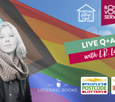 Listening Books Q +A With L.R. Lam Pride Month 2024 Streamyard Thumbnails