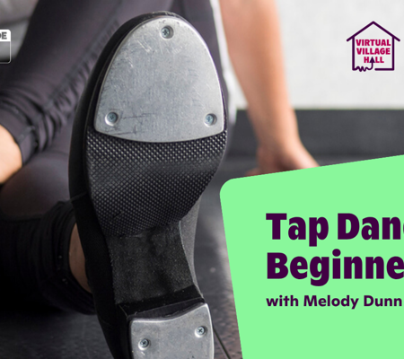 Text reads, "Tap Dance For Beginners with Melody Dunn" over the main image at the top of this page.