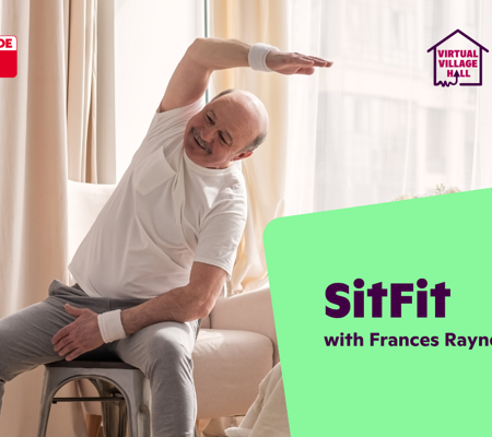 Text reads, "SitFit with Frances Rayner" over the main image at the top of this page.