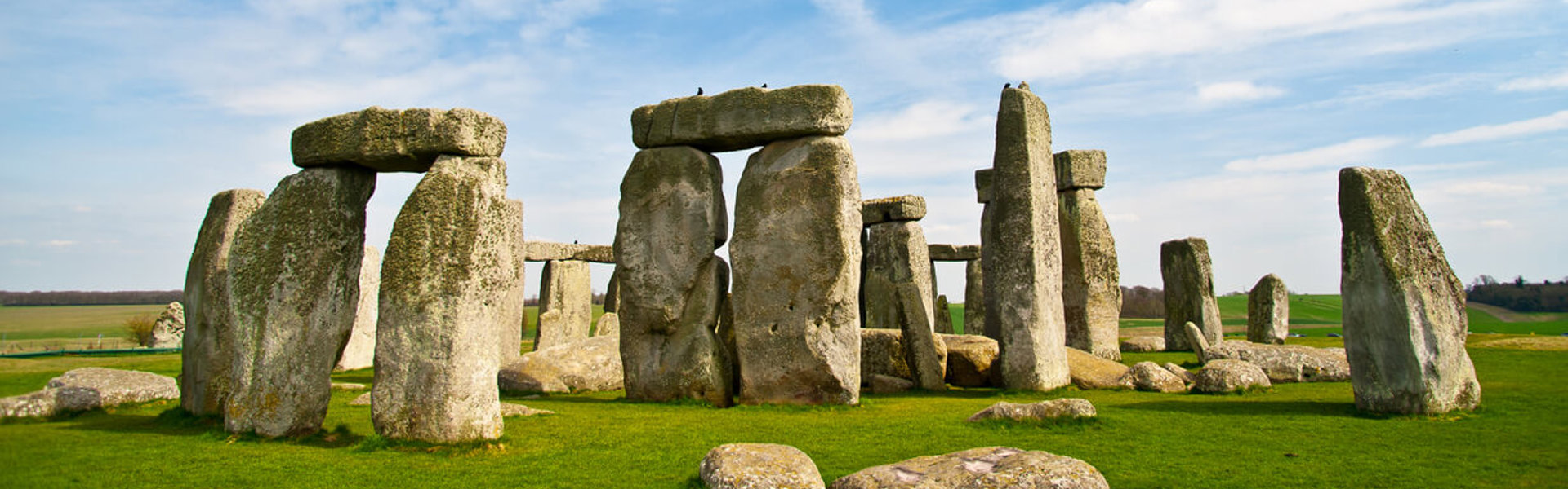 Stonehenge in England on a sunny day