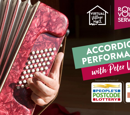 a close up of a red accordion being played on a black background