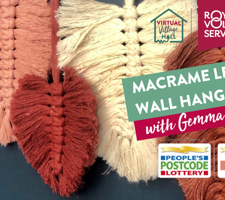 pink brown and cream macramé leaf wall hangings made by Gemma Forde