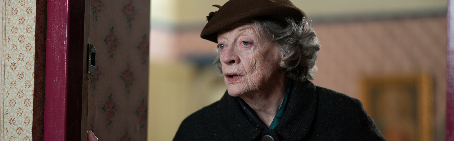 an image of actress Maggie Smith in the role of Lily Fox in the film The Miracle Club
