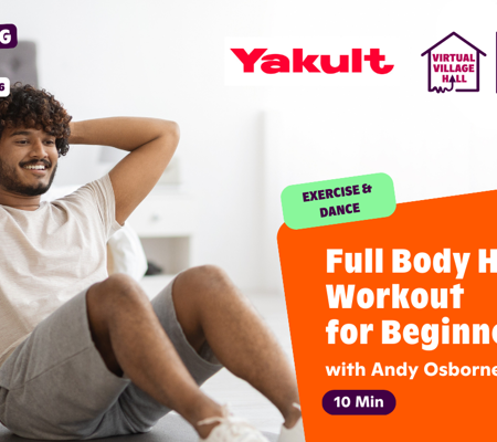 Text reads, "Full Body HIIT Workout For Beginners with Andy Osborne - Get Moving Week" over the main image at the top of this page.