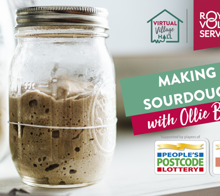 a jar of sourdough starter on a white kitchen countertop 