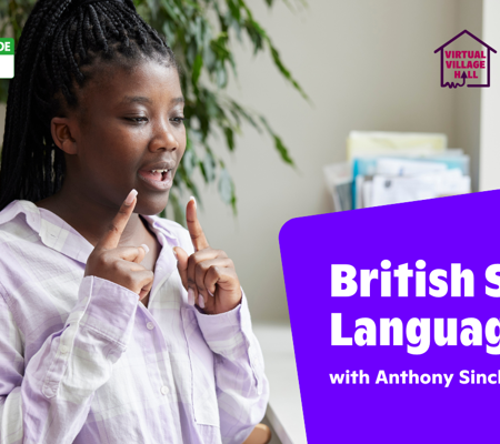 Text reads, "British Sign Language with Anthony Sinclair" over the main image at the top of this page.