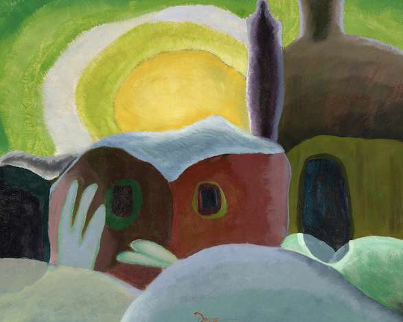 A beautiful abstract art painting by artist Arthur Dove