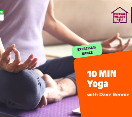 Text reads, "Mindspace Week - 10 MIN Yoga with Dave Rennie" over the main image at the top of this page.
