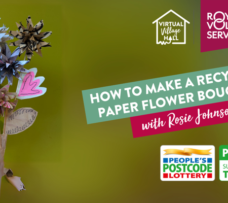 How To Make A Recycled Paper Flower Bouquet Rosie Johnson Streamyard Thumbnail NEW PPL Logo