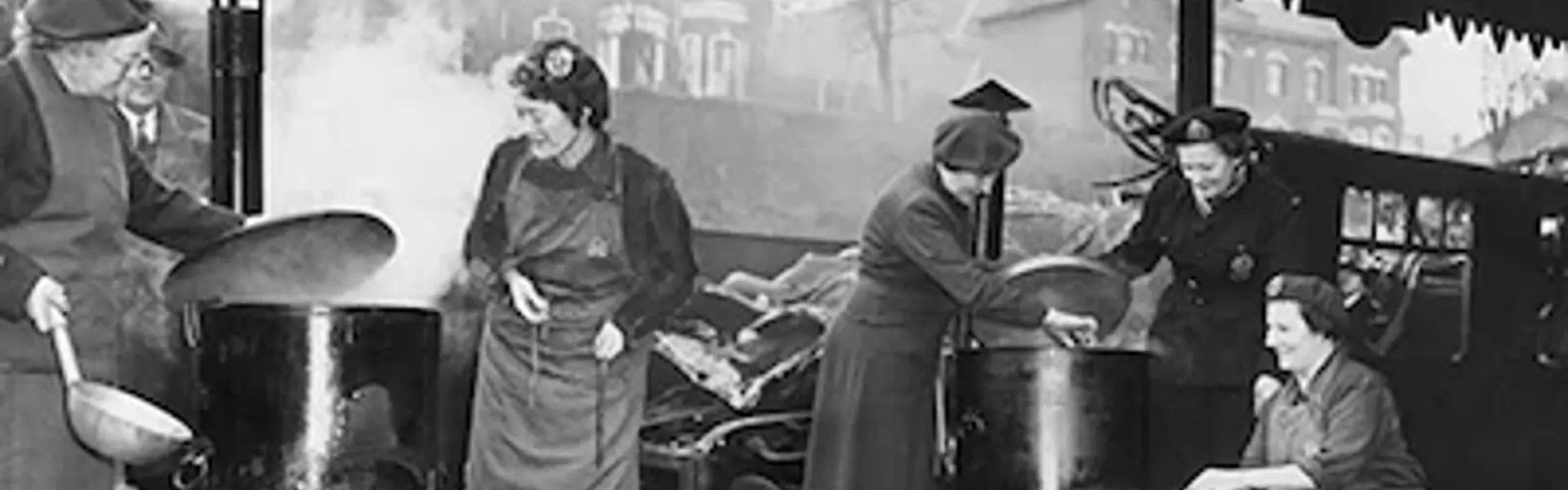 an archival image of RVS volunteers
