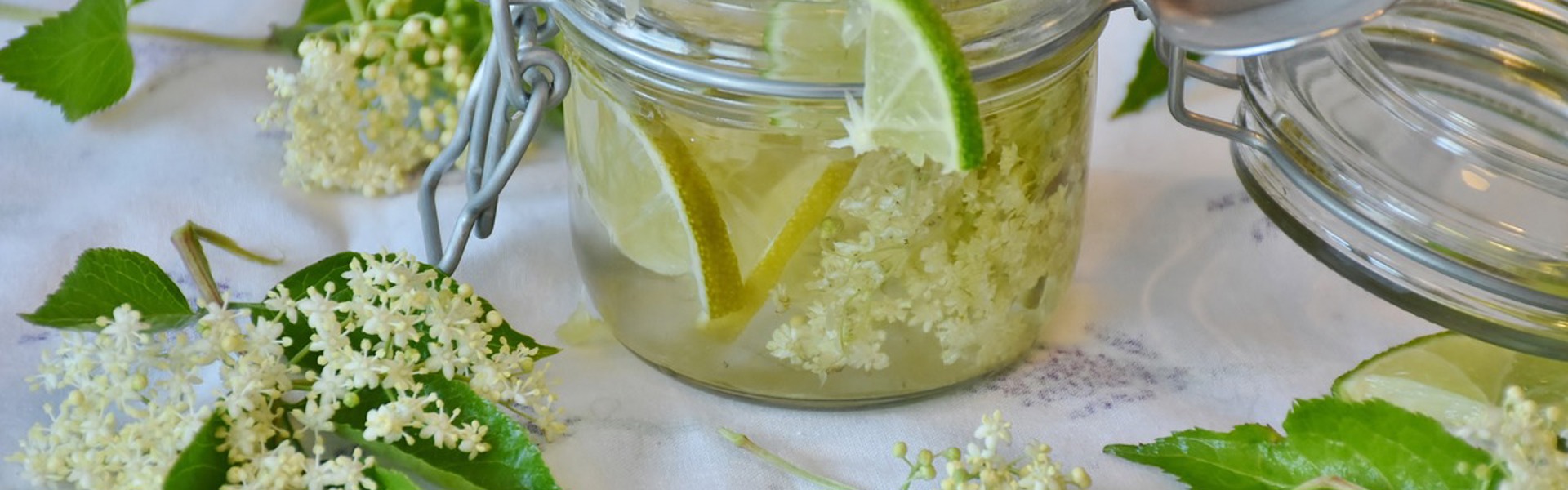 a close up of homemade elderflower cordial made by Rachel Moore